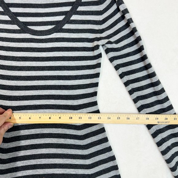 Zara Women's M Striped Midi Long Sleeve Pencil Bodycon Dress - Casual Fashion - Picture 9 of 14